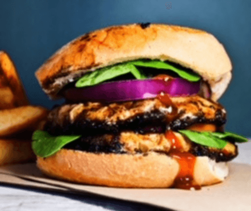 | Portobello BBQ, la mejor hamburguesa vegana hamburguesa Portabello