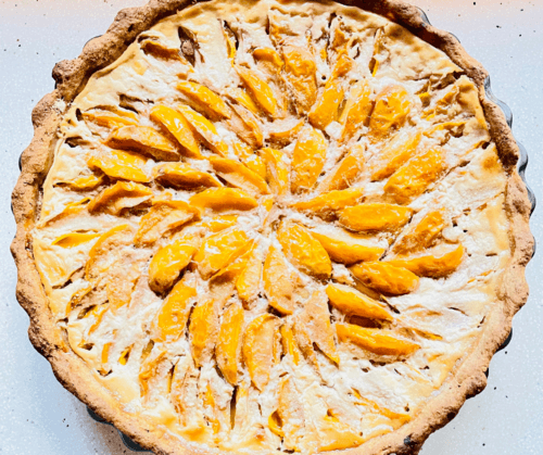 tarta de ciruela amarilla