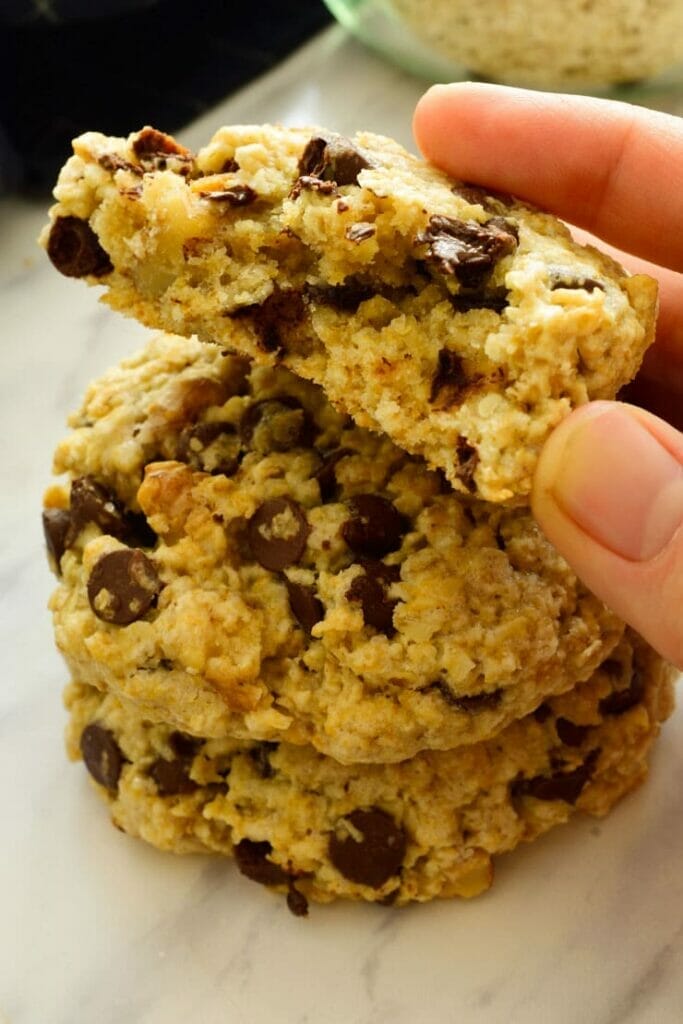 Galletas veganas avena chocolate imagen